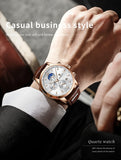 LIGE Men Watches Fashion Quartz Watch Tourbillon Clock Genuine Leather Waterproof Watch Men Military Wristwatch Man Reloj Hombre