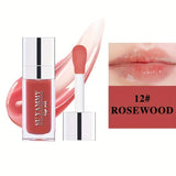 Hydrating Lip Glow Oil, Moisturizing Transparent Plumping Lip Gloss, Tinted for Lip Care and Dry Lip,Ideal Gift For Mother's Day