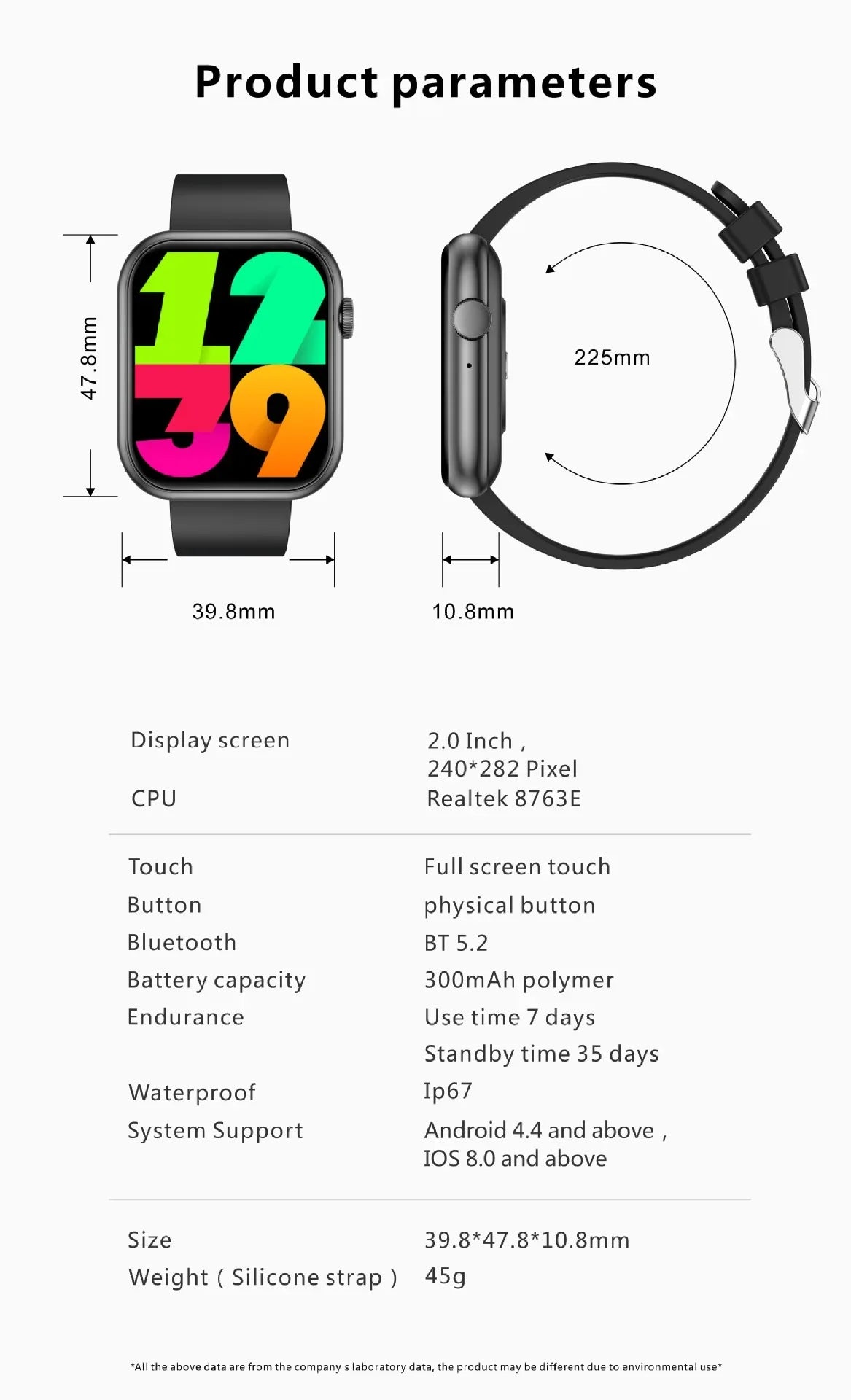 For Apple iPhone 14 Pro Max 14 Plus 13 12 Pro Max Mini 2023 Smart Watch 1.28" BT Call Sports Sleep Monitor Heart Rate for Men - Wear444