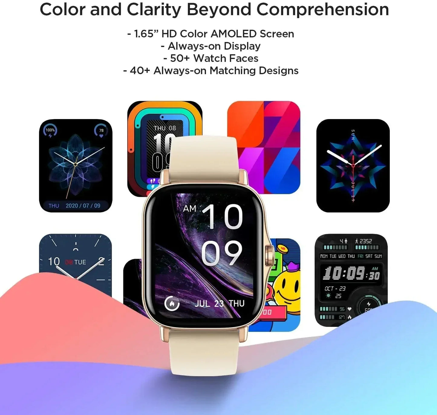 Amazfit GTS 2 Smartwatch 5ATM Waterproof All-round Health and Fitness Tracking Smart Watch ALEXA Built-In 95-90New Smart Watches - Wear444