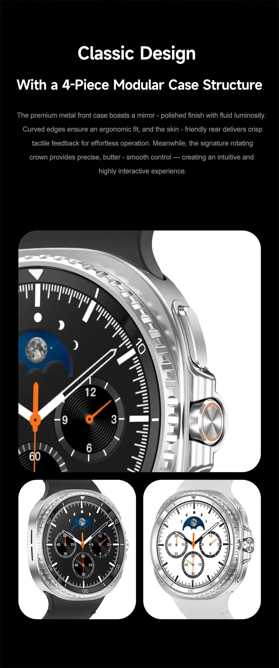 2025New Watch 8 Classic Smart Watch Men AMOLED Screen Bluetooth Call GPS Track Heart Rate IP68 Waterproof Smartwatch For Samsung - Wear444