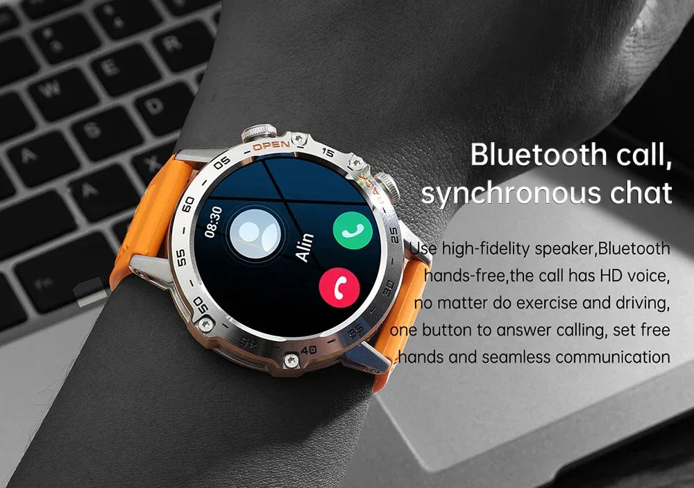 MEVADEN Steel 1.39 Bluetooth Call Smart Watch Men Sports Fitness Tracker Watches IP67 Waterproof Smartwatch for Android IOS MD52 - Wear444