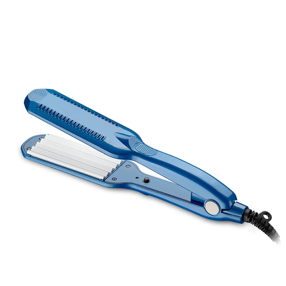 Electronic Hair Curling Irons Curler Straighteners  Titanium Corrugated Crimper Waves Iron Tools