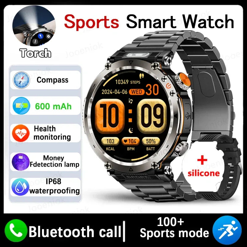 Outdoor Sports Smart Watch Men AMOLED Screen NFC Heart Rate Bluetooth Call 5ATM Waterproof Smartwatch 2025 New Fashion Luxury - Wear444
