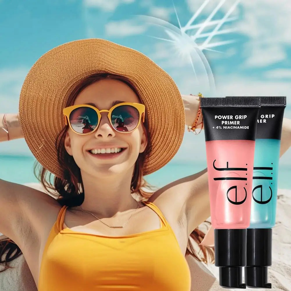 New Power Grip Primer Gel Hyaluronic Acid Hydrating Face Primer For Long-lasting Wear And Brightened Contoured Makeup