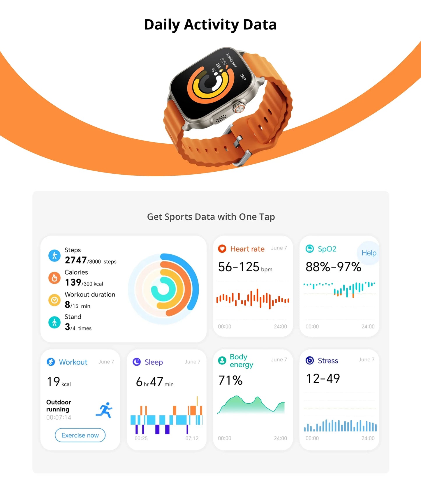 realme Watch 5 Smart Watch 1.97" 2D Flat AMOLED Display Compass & Independent GPS with 5 GNSS 14-day Battery Life NFC Card IP68 - Wear444