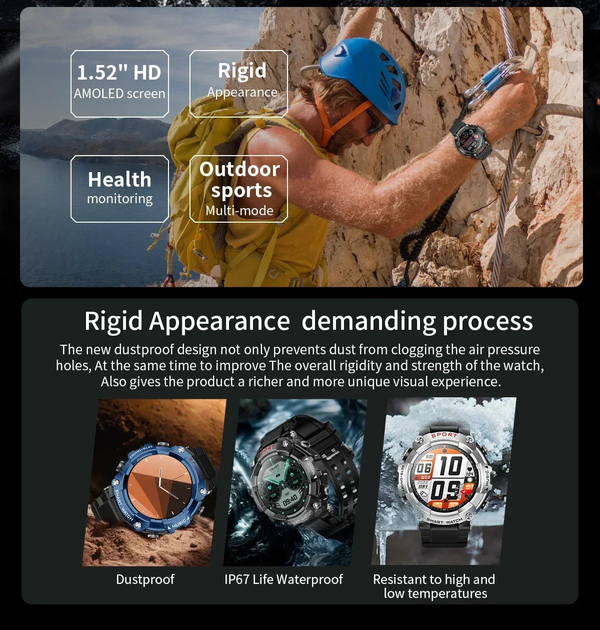 Rainbuvvy T96 TWS Smart Watch Earphone 1.52inch Amoled 3 IN 1 Local Music Player Wireless Headset BT Call Earbuds Smartwatch - Wear444