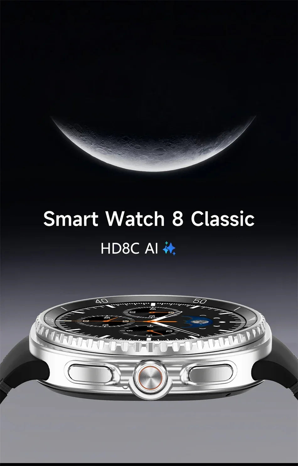 2025New Watch 8 Classic Smart Watch Men AMOLED Screen Bluetooth Call GPS Track Heart Rate IP68 Waterproof Smartwatch For Samsung - Wear444