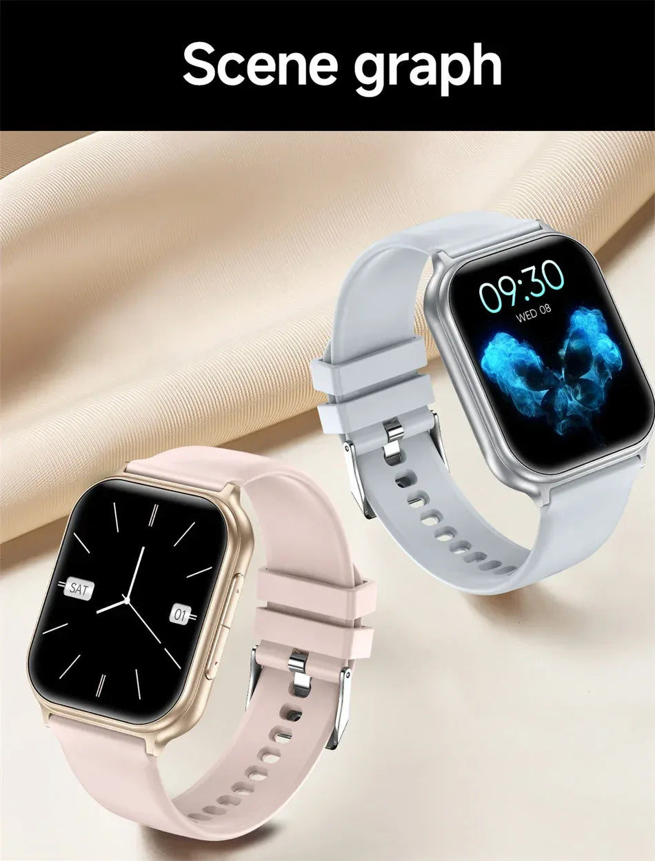 700mAh Lady fashion Smart Watch Men Women Heart Rate Blood Pressure Fitness Tracker Bluetooth Call Smartwatch Man For Android - Wear444