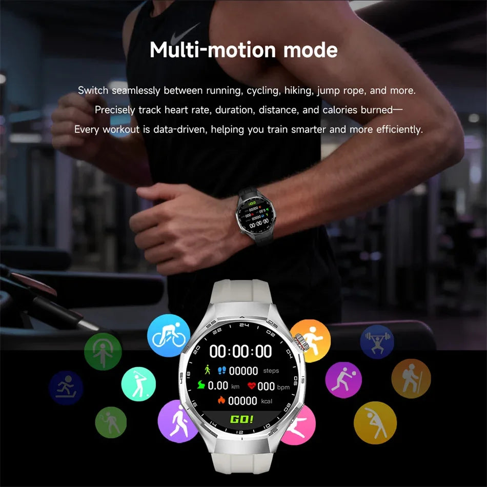 2026 New Upgrade Watch 6 Max GPS Workout Tracking Heart Rate Blood oxygen AMOLED Bluetooth Call Sport Waterproof Smart Watch - Wear444