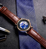 LIGE Quartz Man Watch Leather Fashion Luxury Watch for Men Military Casual Sports Outdoor Waterproof Wristwatch Reloj Hombre New