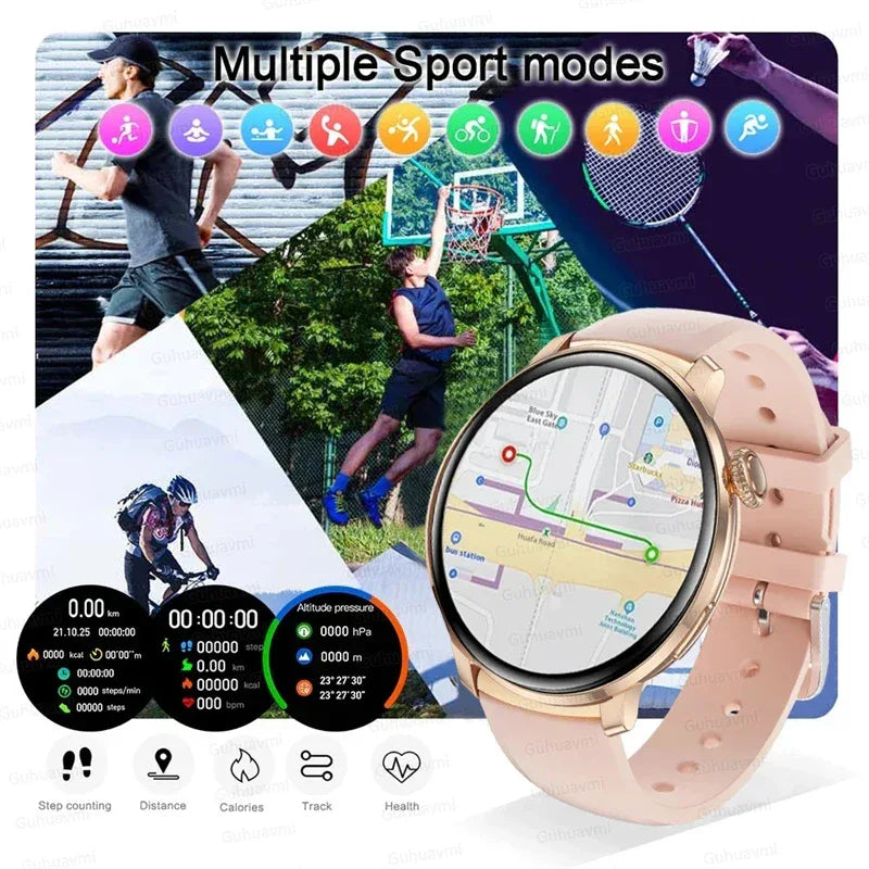 2026New Fashion Smart Watch Lady Man Watch AMOLED Screen GPS Sport Heart Rate Bluetooth Call Waterproof Outdoor Smartwatch Women - Wear444