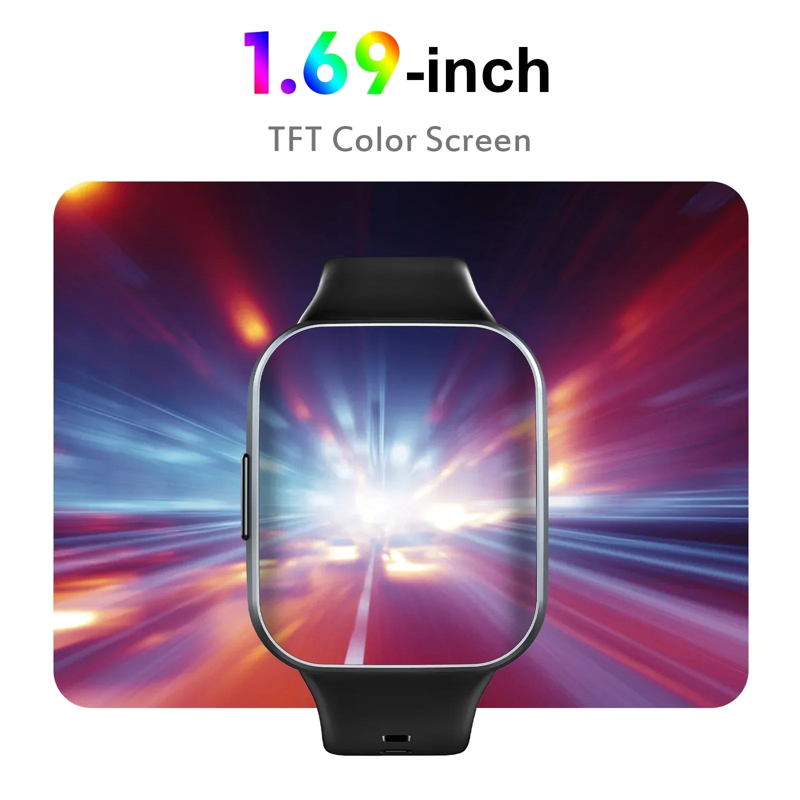 Q23 Smart Watch, Fitness Tracker Watch, 1.69'' Touch Smartwatch Fitness Watch with Pedometer/Sleep Monitor. - Wear444