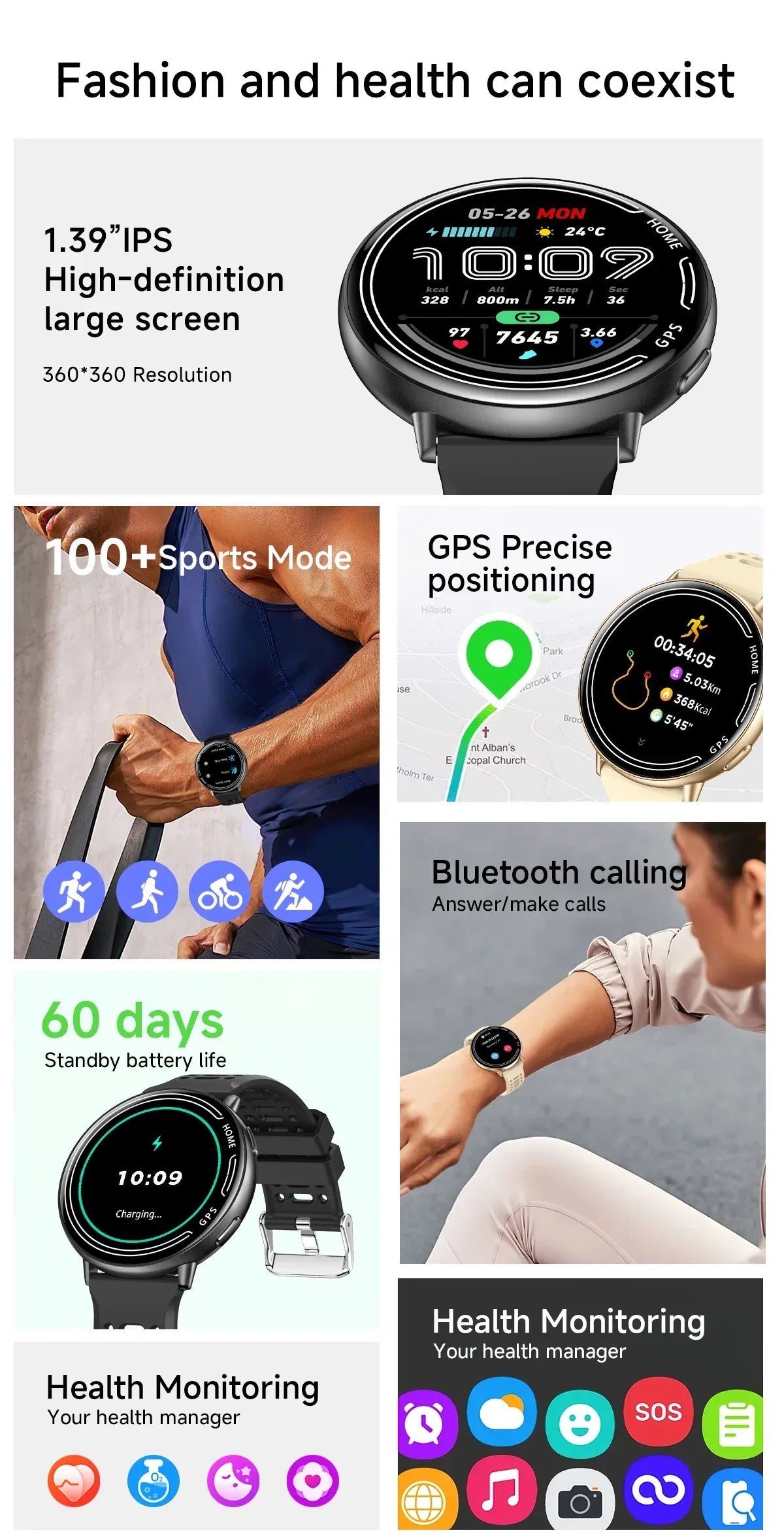 For Amazfit Active 2 GPS smartwatch for Men and Women, Ai GPT Amoled waterproof sports smartwatch Compass NFC BT call watch New - Wear444