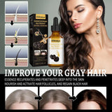 White To Black Hair Oil Herbal Repair Nourish Moisturize Scalp Treat White Hair Dry Damaged Hair For Daily Hair Care