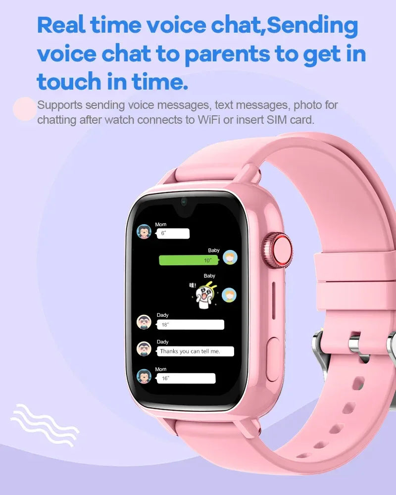 4G Smart Watch Kids GPS WIFI Video Call SOS APP Download Child Smartwatch Camera Monitor Tracker Location Phone Watch - Wear444