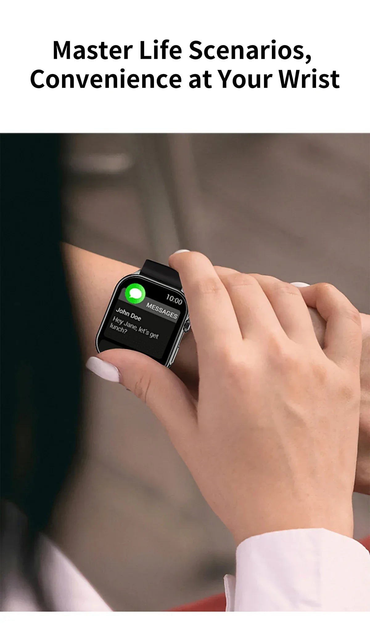 Original Lenovo Smart Watches Sports Fitness Watch Heart Rate Full Touch Screen BT Call Ultra Light Smartwatch for Men Women - Wear444