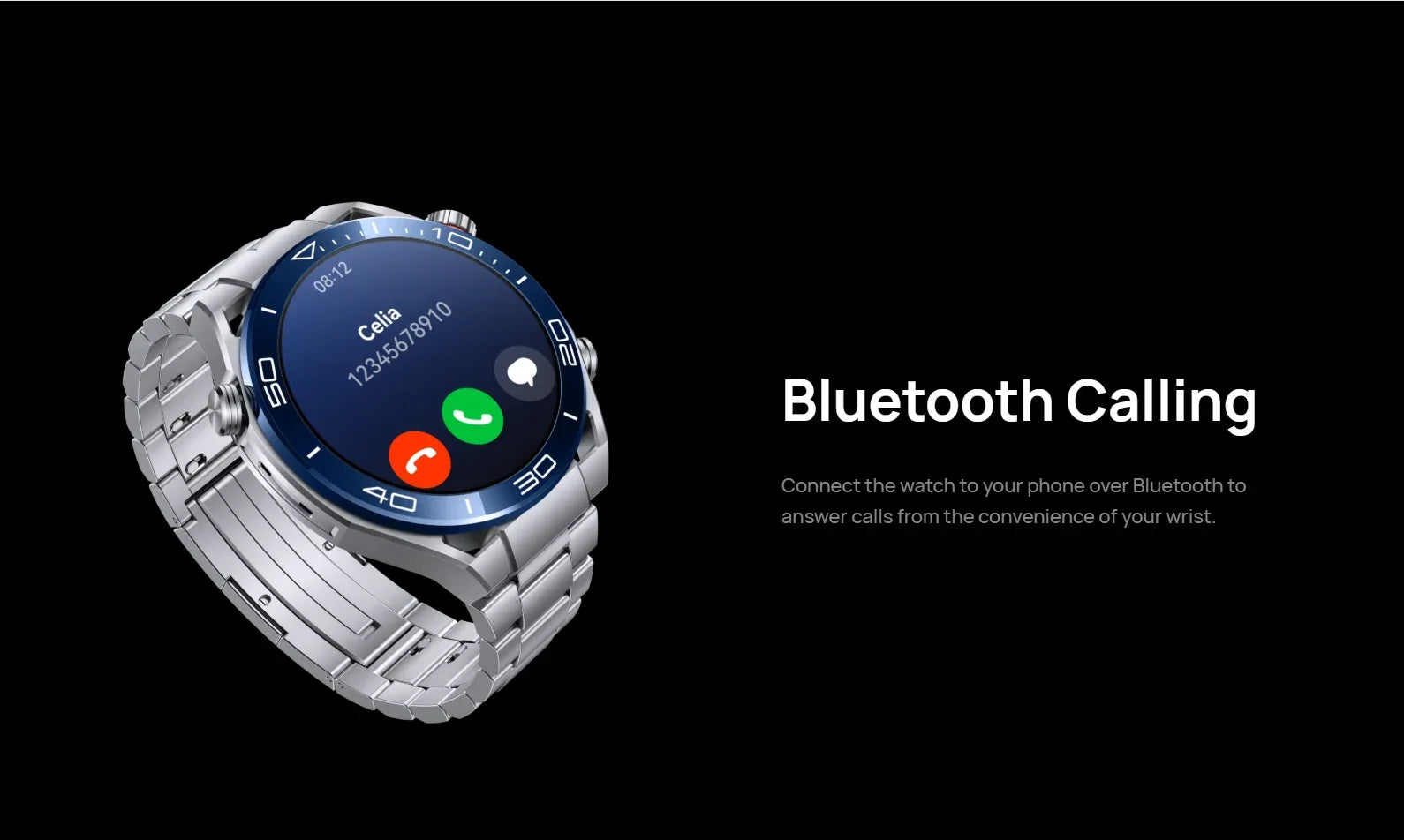 HUAWEI Watch Ultimate Smartwatch, 1.5" LTPO AMOLED Touch Display, Golf Course Mode, 100m Water Resistance, 2-Week Battery Life - Wear444