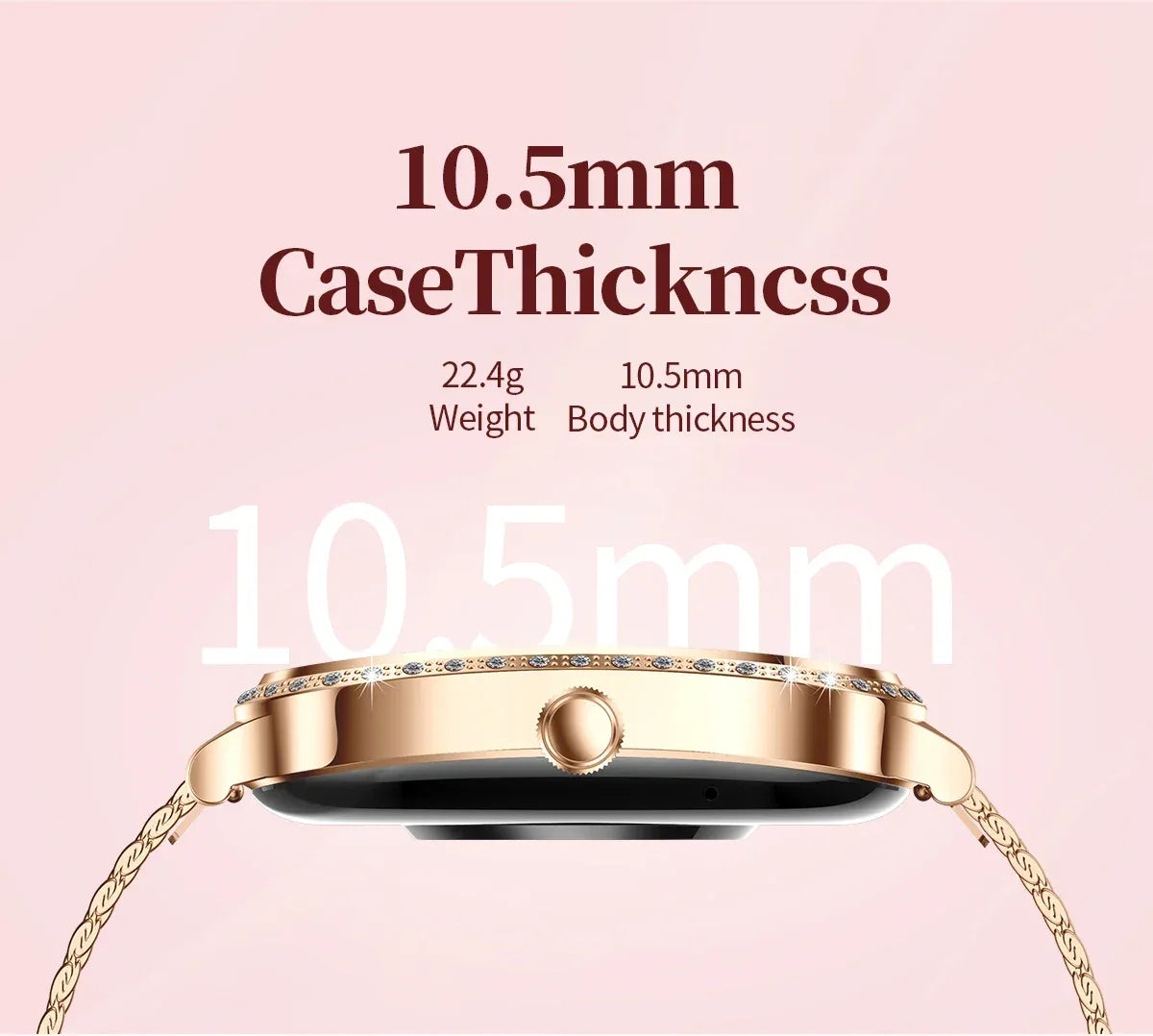 2026New Women Fashion Smartwatch HD Curved Screen Female Menstrual Tracking Waterproof Sports Fitness Bluetooth Call Smart Watch - Wear444