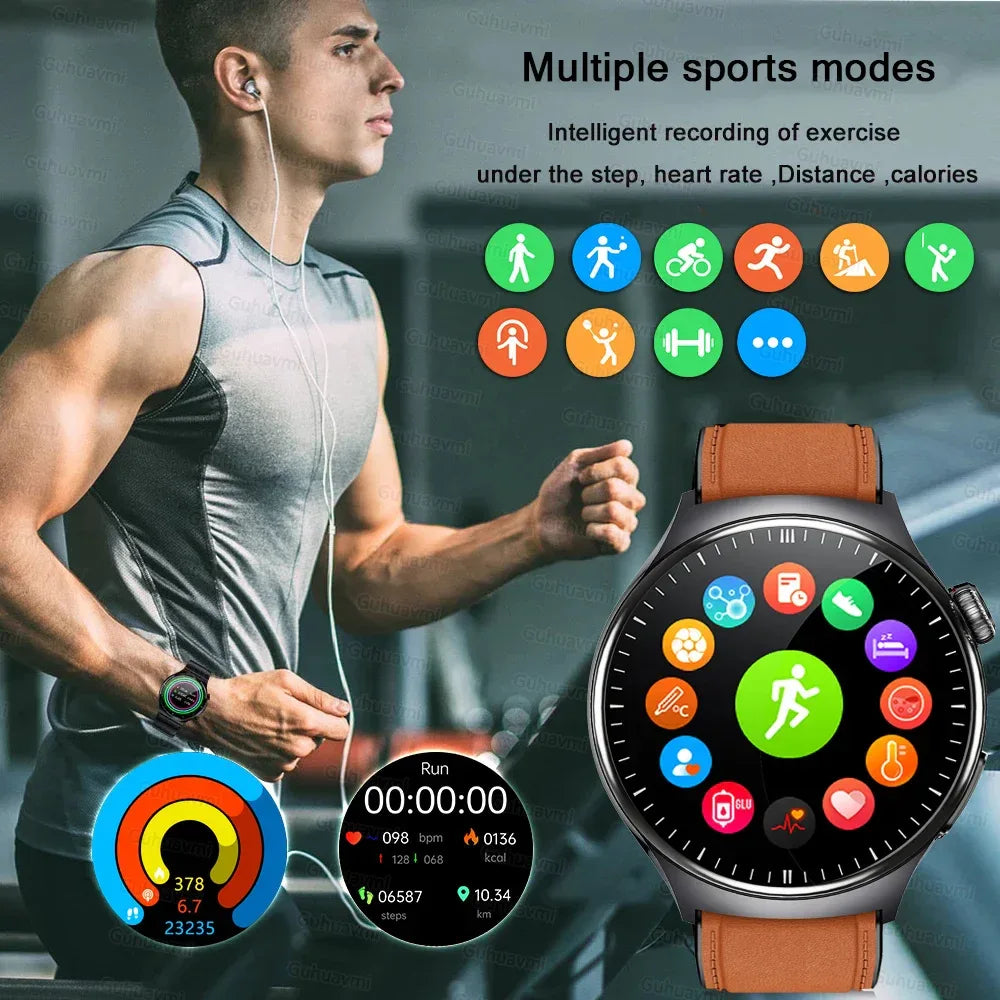 2026New Smart Watch Men Sport ECG Heart Rate Blood Pressure Health Diagnosis Sport Fitness tracking Smartwatches For Men women - Wear444