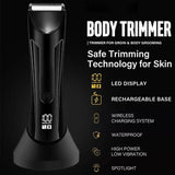 Digital Display Hair Cutting Machine Beard Trimmer Electric Shaver Men Intimate Areas Hair Shaving Machine Safety Razor Clipper
