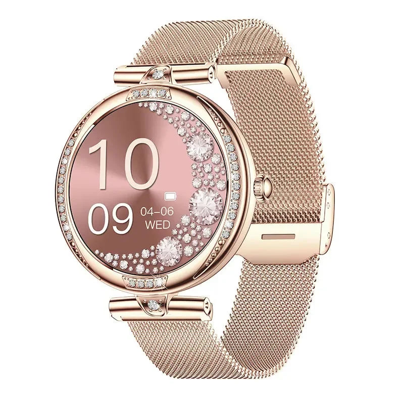 NX17PRO Women's Smart Watch With Metal Strap AMOLED Screen Bluetooth Calls Sports Health Monitor Fashion Decoration Wristwatch - Wear444