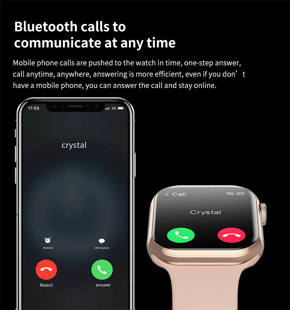 2025 New Series IW9 Watch 9 GPS Track Smart Watch Men Woman HD Bluetooth Call IP68 Waterproof Sports Smart Watch For Android IOS - Wear444