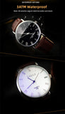 Men's Watches Top Brand Fashion Casual Men Quartz Wristwatches Leather Belt Simple Business Mens Watch Reloj Hombre Kol Saati