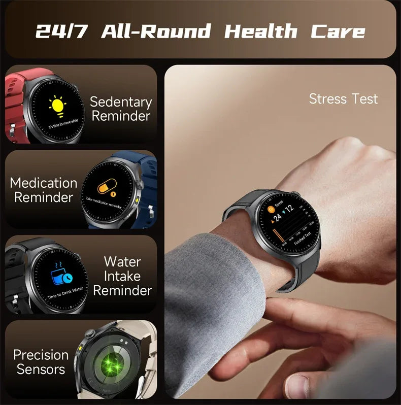 2026New Smart Watch Men Sport ECG Heart Rate Blood Pressure Health Diagnosis Uric acid Waterproof Smartwatches For Men women box - Wear444