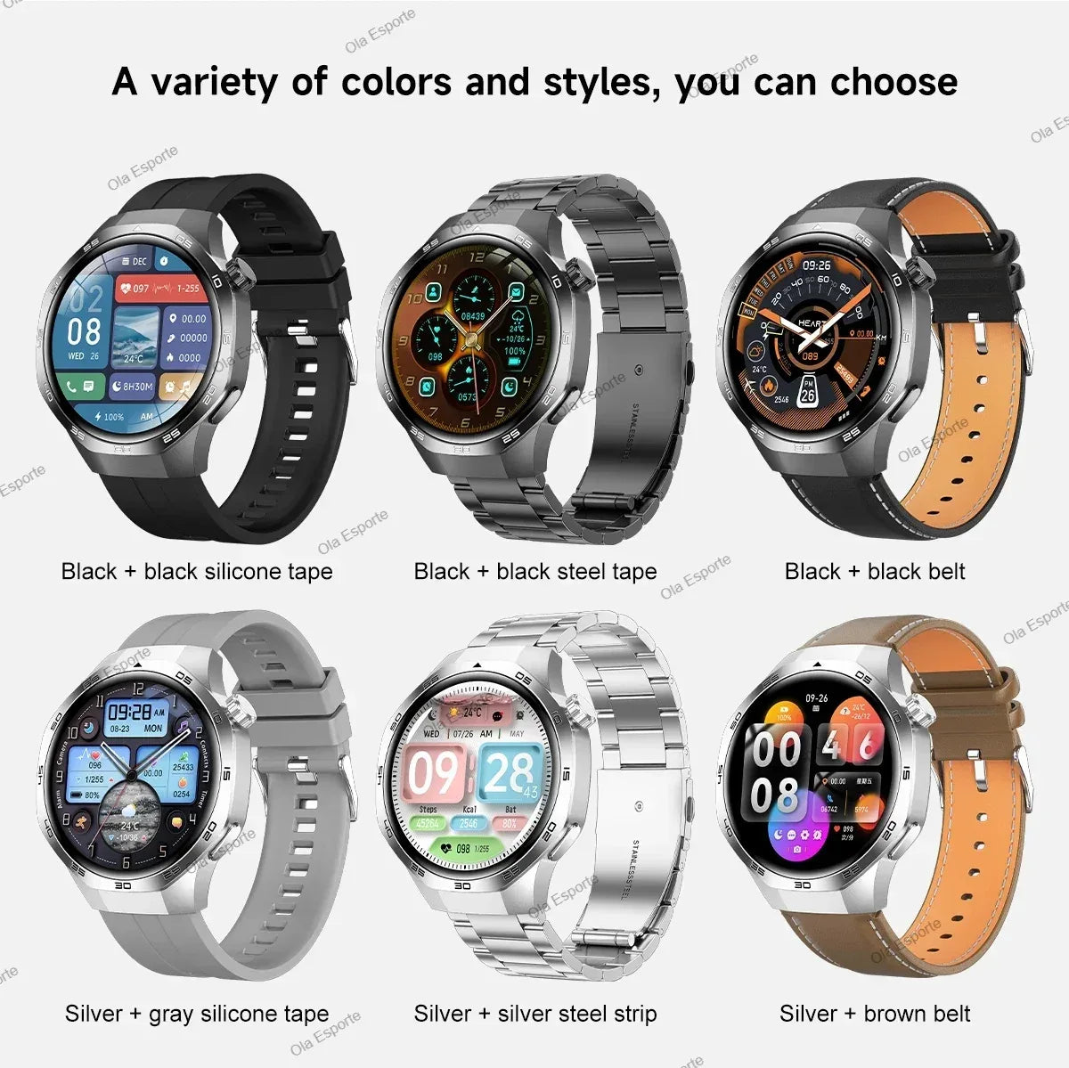2026 Watch 5 Pro GPS Track Smart Watch Men 360*360 AMOLED Screen BT Call Fitness IP68 Waterproof Health Monitor Man Smartwatches - Wear444