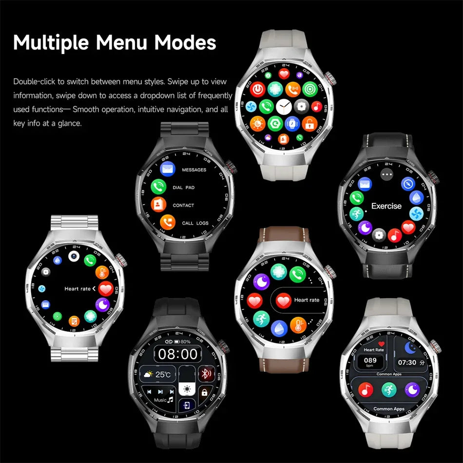 2026 New Upgrade Watch 6 Max GPS Workout Tracking Heart Rate Blood oxygen AMOLED Bluetooth Call Sport Waterproof Smart Watch - Wear444