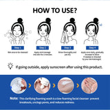Acne Foaming Wash Benzoyl Peroxide 10% Maximum Antimicrobia Moisturizers reduces redness For Face & Body Skin Care Face Wash
