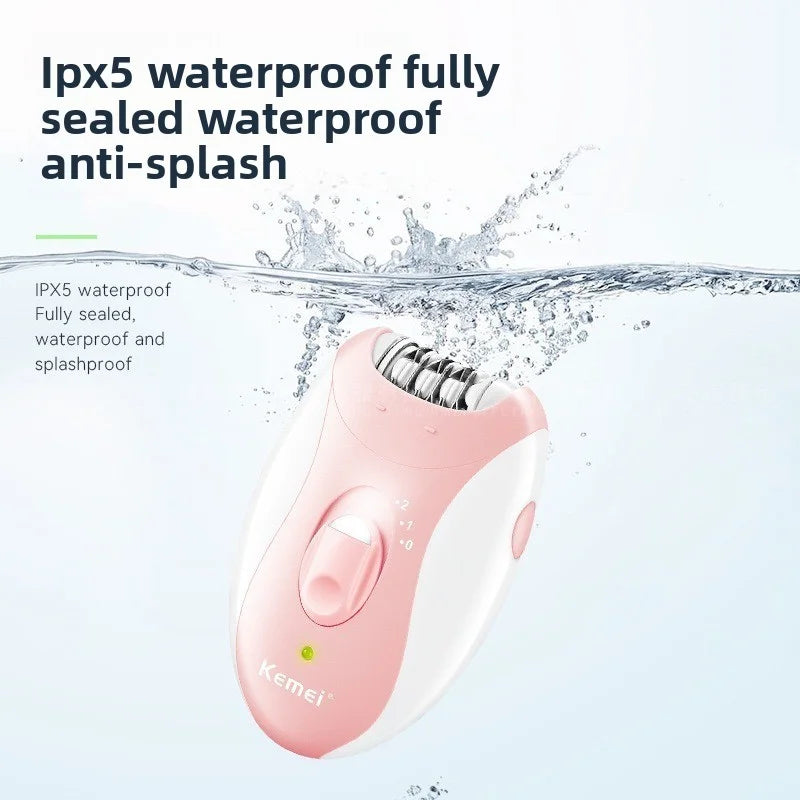 Electric hair removal device, waterproof and private trimmer, compact and portable shaver