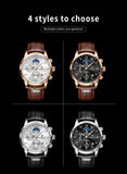 LIGE Men Watches Fashion Quartz Watch Tourbillon Clock Genuine Leather Waterproof Watch Men Military Wristwatch Man Reloj Hombre