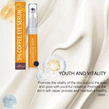 5% Coffee Eye Serum Fade Eye Fine Line Collagen Lightens Dark Circles Bags Puffiness Tighten Moisturizing Under Eyes Skin Care