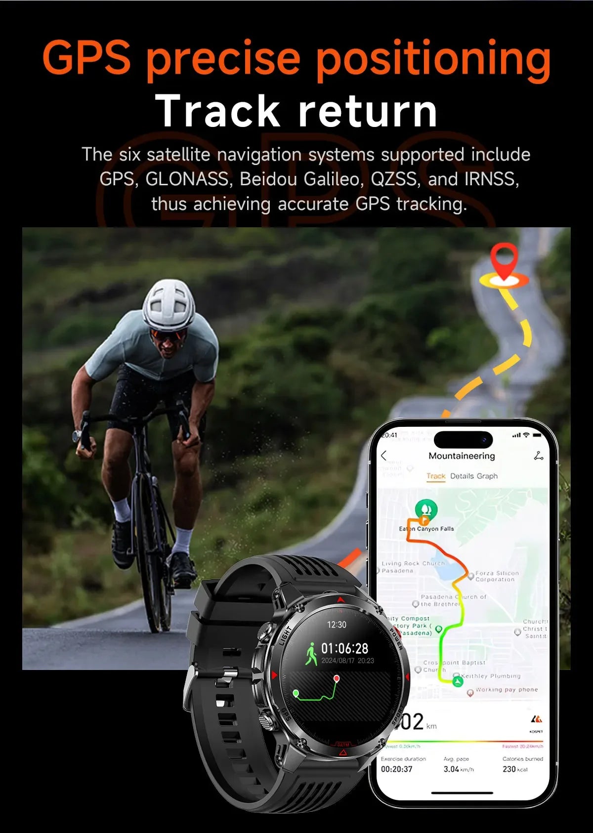 2025 New Women's Fashion Sports Smart Watch Built in GPS 3ATM Waterproof Bluetooth Call Health Monitoring Smartwatches For Women - Wear444