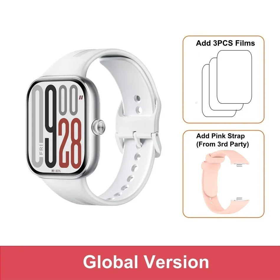 Global Version Xiaomi Redmi Watch 5 Bluetooth Phone Call 2.07'' AMOLED Screen Health Monitoring 24 Days Battery Mi Smartwatch - Wear444