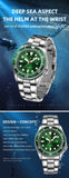 2025 new men's quartz watch fashion classic business men's watch quartz watch men's luminous calendar steel belt watch student