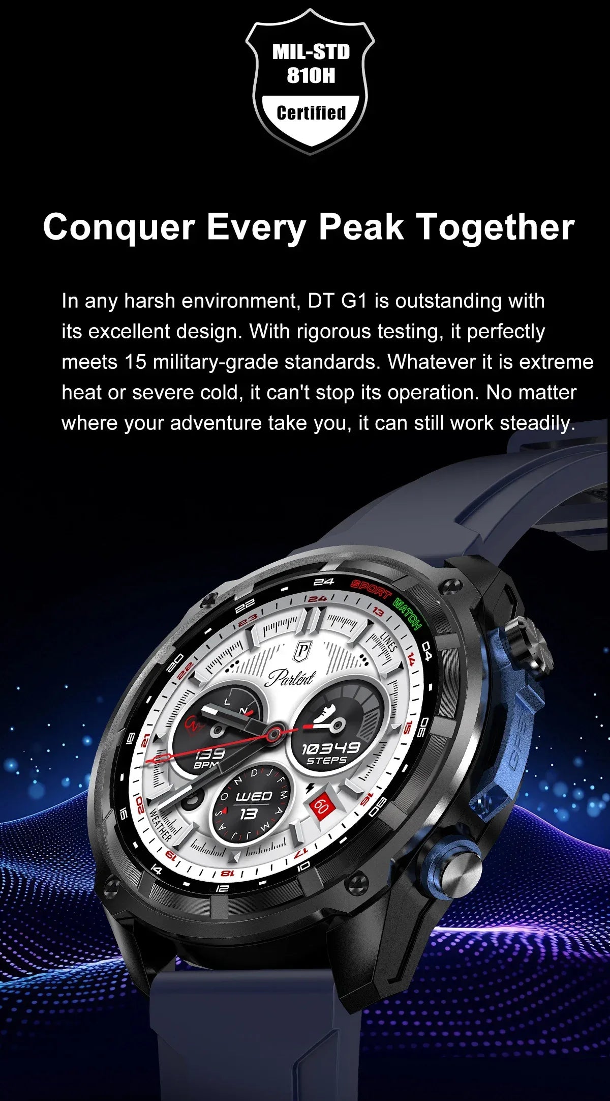 2026 New T-REX Pro Dual-Band AGPS Smartwatch Built-in Offline Map 10ATM Waterproof 30-Days Battery Compass Men Militray Watches - Wear444