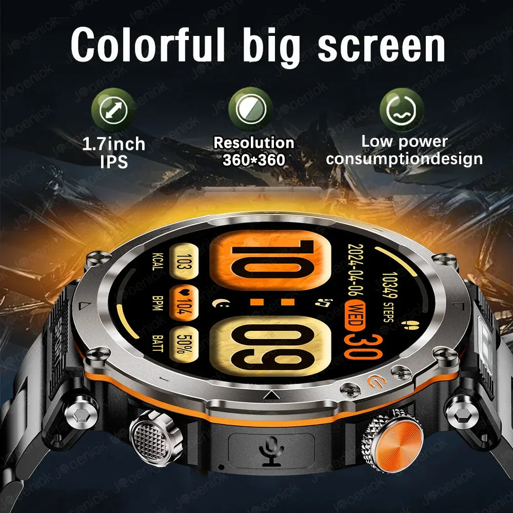 Outdoor Sports Smart Watch Men AMOLED Screen NFC Heart Rate Bluetooth Call 5ATM Waterproof Smartwatch 2025 New Fashion Luxury - Wear444