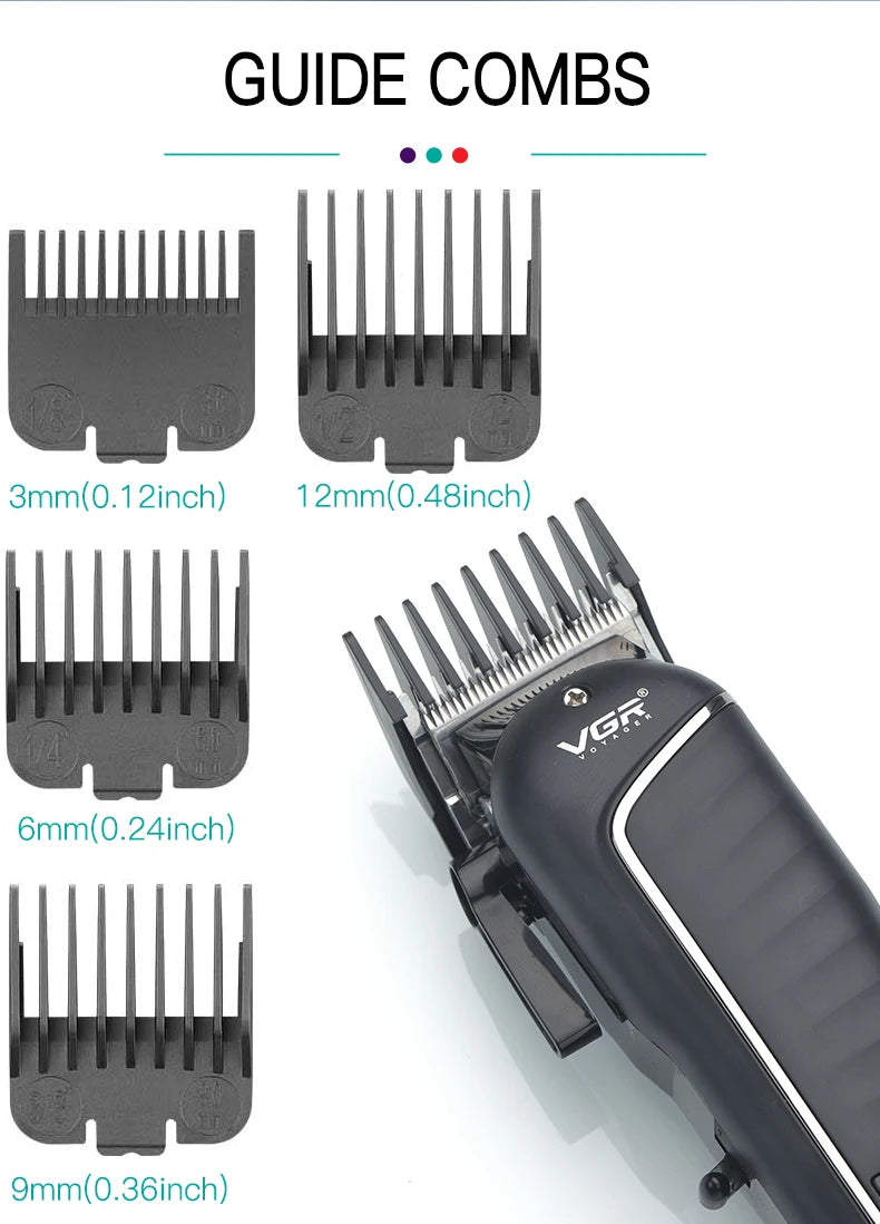 V-683 Hair Clipper Professional Electric Hair Trimmer Rechargeable Clipper Haircut Machine Men's Barber Hair Cutting Machine