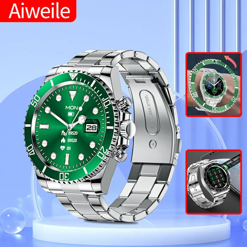 Aiweile AW12 New Style Luxury Smart Watch Dials Answer Call For Men Waterproof Sport Digital Business Watch For Gift - Wear444