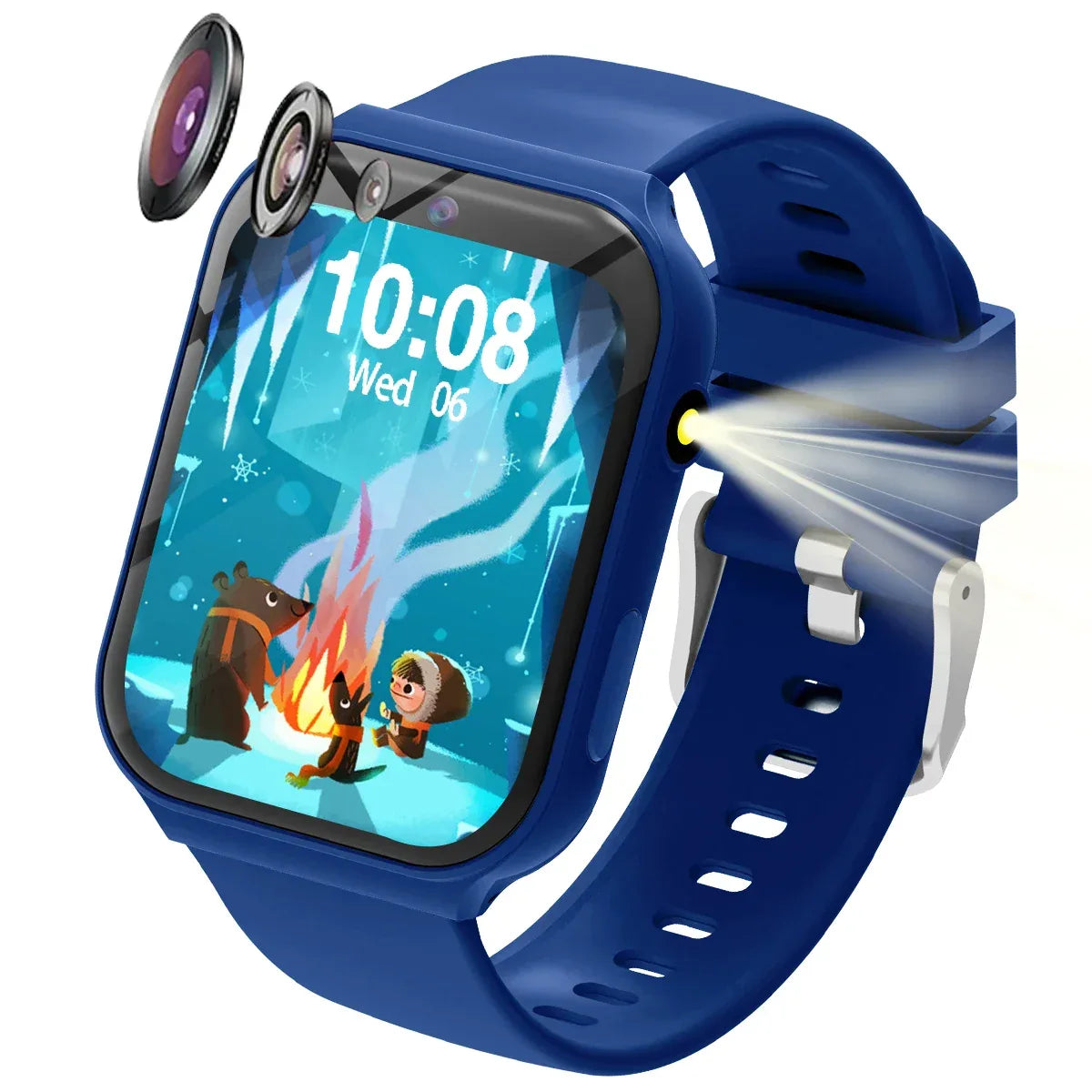 2025 New Smartwatch For Kids HD Camera Flashlight Study Partners Multi Games Calculator Children's Day Birthday Gift Boys Girls - Wear444