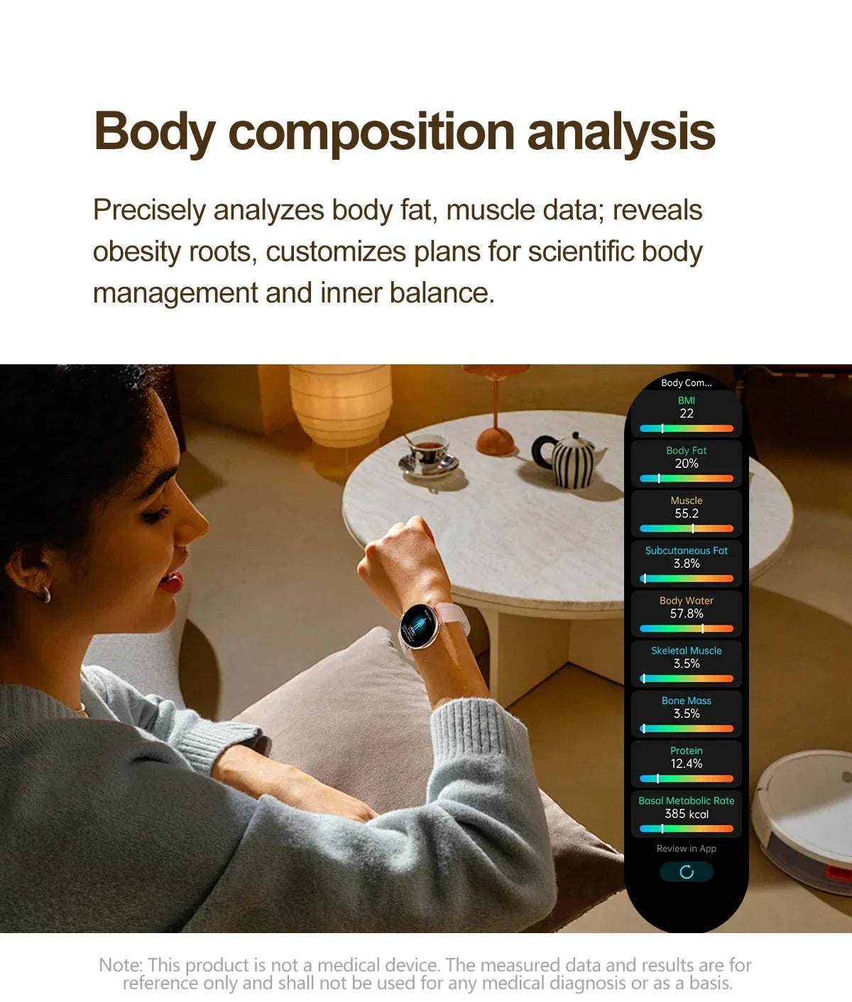 2026 New Women AI Smart Diagnosis Smart Watch HRV+ECG Uric Acid Blood Oxygen Health Monitor IP68 Waterproof Sports Smartwatches - Wear444