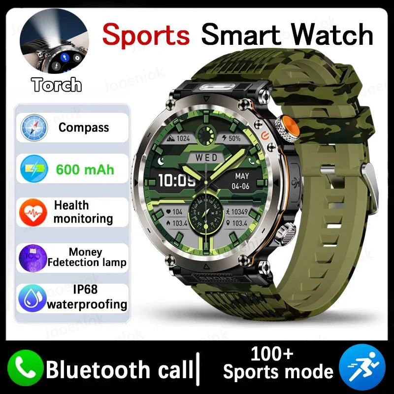 Outdoor Sports Smart Watch Men AMOLED Screen NFC Heart Rate Bluetooth Call 5ATM Waterproof Smartwatch 2025 New Fashion Luxury - Wear444