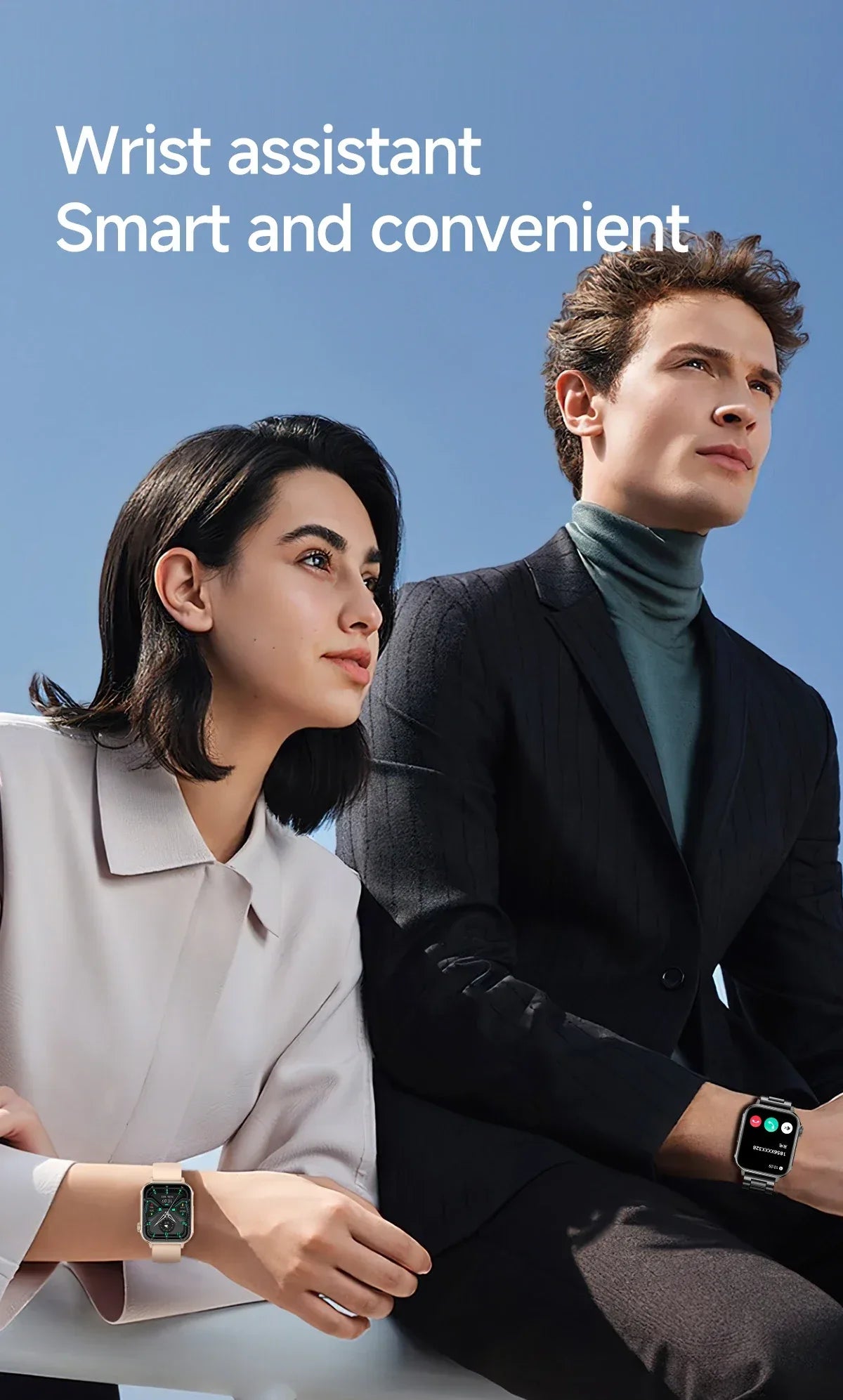 COLMI P80 Type-c Smartwatch Men Women Health Manager Bluetooth Call IP67 Waterproof Flashlight Smart Watch For Xiaomi iOS Phone - Wear444