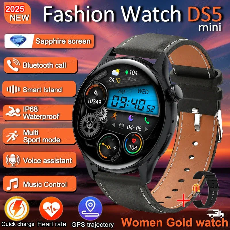 2026New Fashion Smart Watch Lady Man Watch AMOLED Screen GPS Sport Heart Rate Bluetooth Call Waterproof Outdoor Smartwatch Women - Wear444