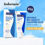 Acne Foaming Wash Benzoyl Peroxide 10% Maximum Antimicrobia Moisturizers reduces redness For Face & Body Skin Care Face Wash