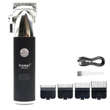 Kemei KM-253 Professional Hair Cutting Machine Men's Haircut Machine Cordless Hair Trimmer Machine USB Charging Hair Clipper