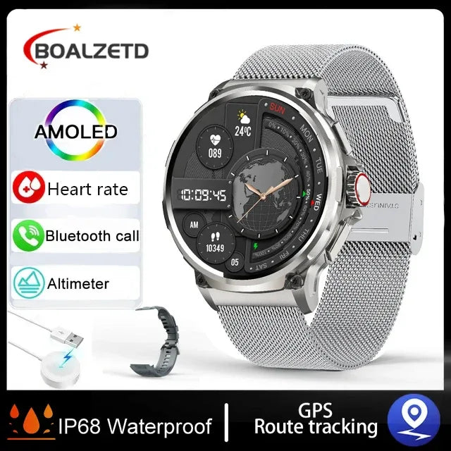 2025 New1.85Inch HD Bluetooth Call Smart Watch Men Sports Fitness Tracker Heart Monitor 710mAh Smartwatch For Android ios - Wear444